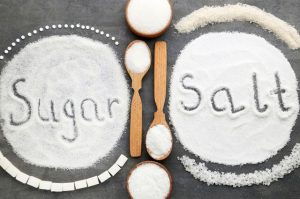 sugar and salt