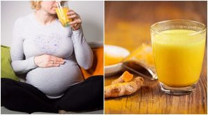 turmeric milk during 9 month pregnancy